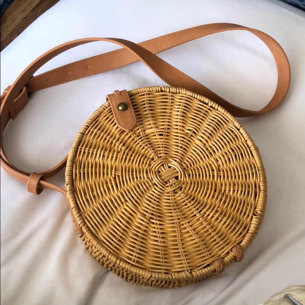 wicker purse